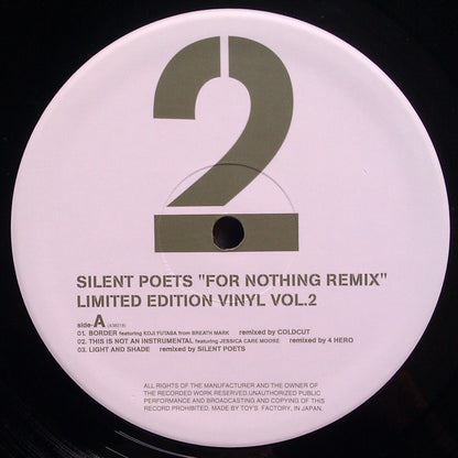 Silent Poets : For Nothing Remix (Limited Edition Vinyl Vol.2) (12", Ltd)
