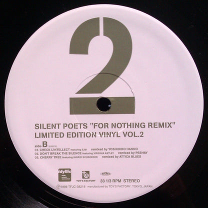 Silent Poets : For Nothing Remix (Limited Edition Vinyl Vol.2) (12", Ltd)