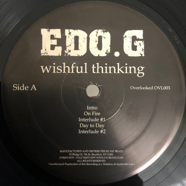 Ed O.G : Wishful Thinking (2xLP, Album)