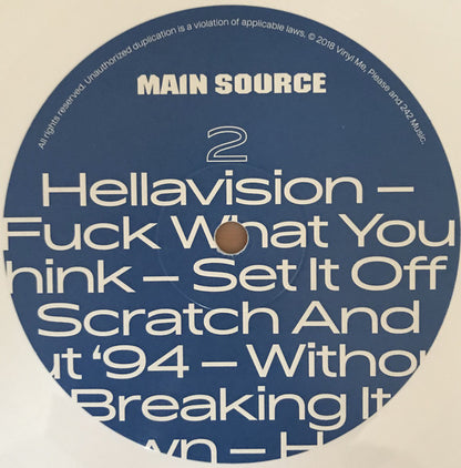 Main Source : Fuck What You Think (LP, Album, Club, Num, RE, Whi)