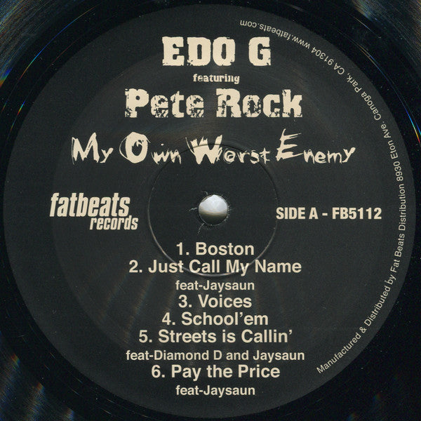 Ed O.G Featuring Pete Rock : My Own Worst Enemy (2xLP, Dlx, Ltd, RE, Gat)