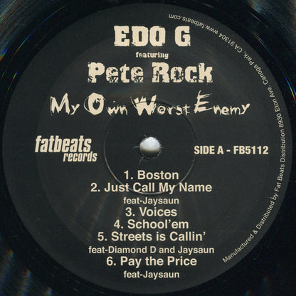 Ed O.G Featuring Pete Rock : My Own Worst Enemy (2xLP, Dlx, Ltd, RE, Gat)