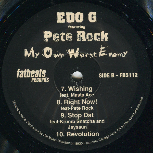 Ed O.G Featuring Pete Rock : My Own Worst Enemy (2xLP, Dlx, Ltd, RE, Gat)