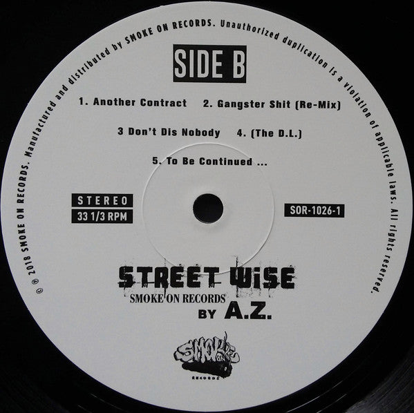 A.Z. : Street Wise (LP, Album, Ltd, RE)