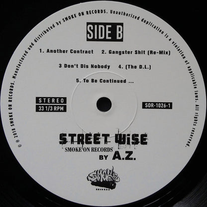 A.Z. : Street Wise (LP, Album, Ltd, RE)