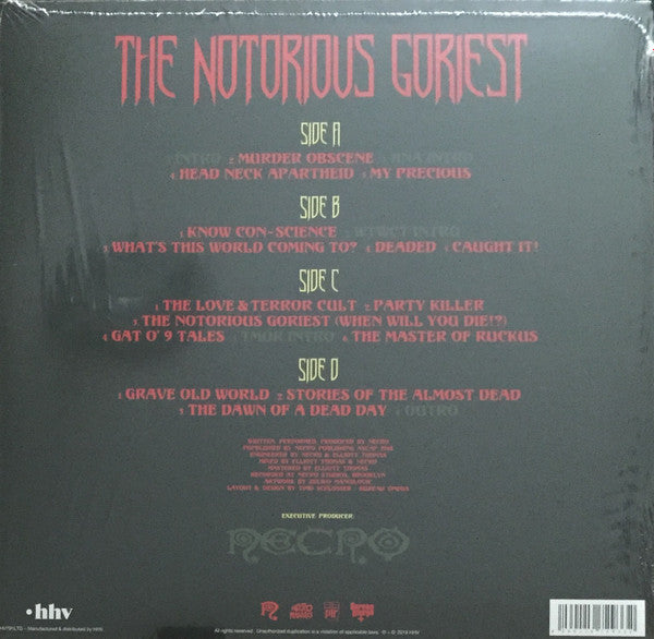 Necro : The Notorious Goriest (2xLP, Album, Ltd, Ora)