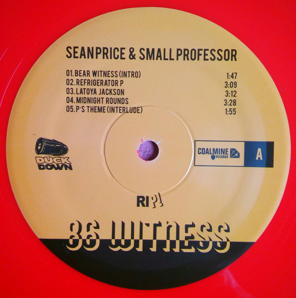 Sean Price & Small Professor : 86 Witness (LP, Album, Red)
