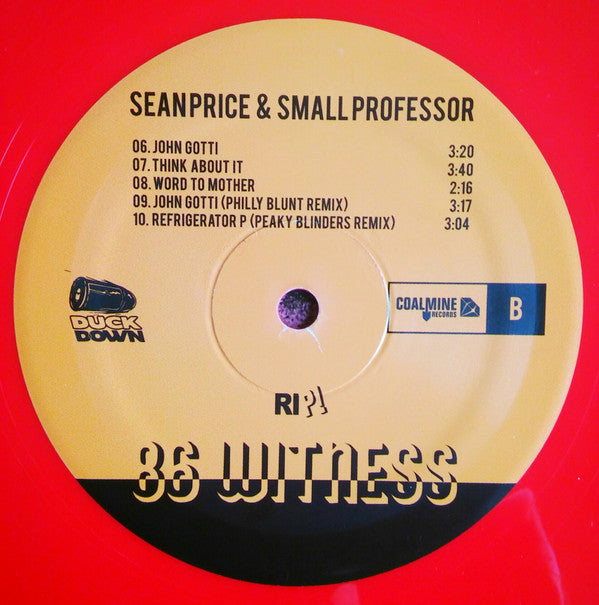 Sean Price & Small Professor : 86 Witness (LP, Album, Red)