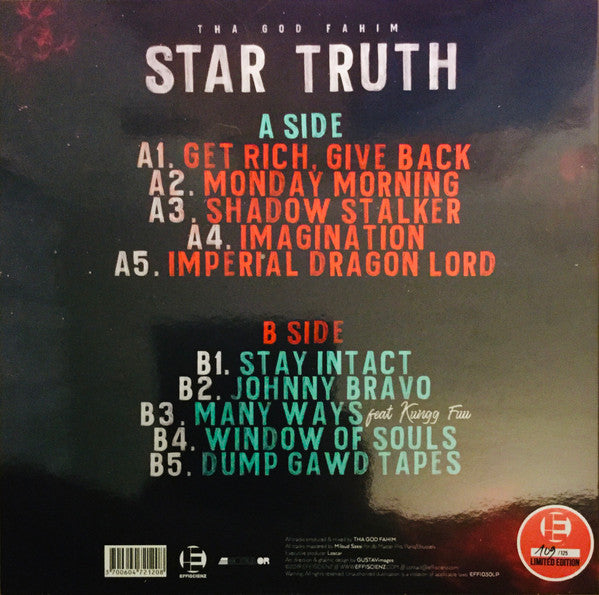 ThaGodFahim : Star Truth (LP, Album, Ltd, Num, Pur)