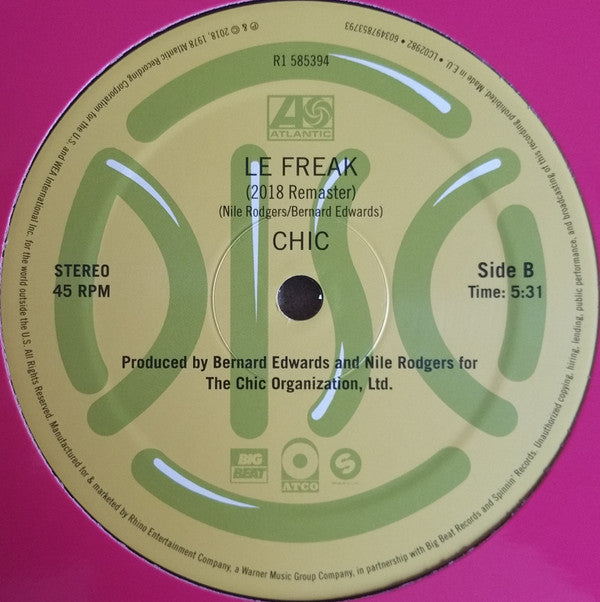 Chic : Le Freak (12", RSD, Single)