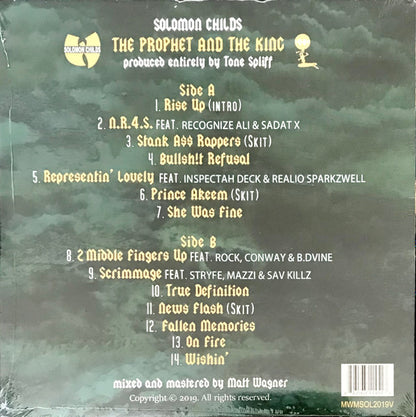 Solomon Childs : The Prophet And The King (LP, Album, Ltd, Gol)
