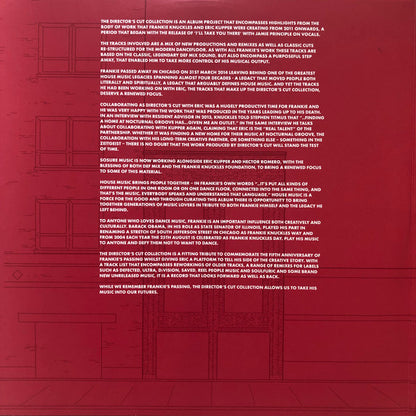 Frankie Knuckles & Eric Kupper / Director's Cut (3) : The Director’s Cut Collection (2x12", Comp)