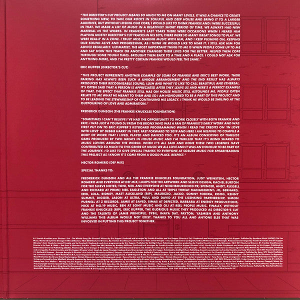 Frankie Knuckles & Eric Kupper / Director's Cut (3) : The Director’s Cut Collection (2x12", Comp)