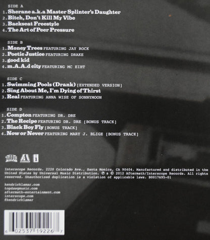 Kendrick Lamar : Good Kid, M.A.A.D City (2xLP, Album, Dlx, Ltd, RE, Cle)