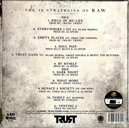 38 Spesh : The 38 Strategies Of Raw (LP, Album, Ltd, Num)