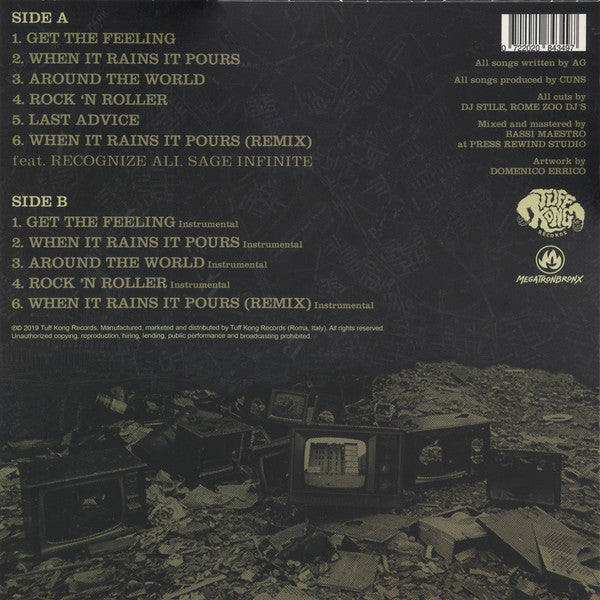 AG & Cuns : Bronck's Kill (12", EP, Ltd, Num, Gre)