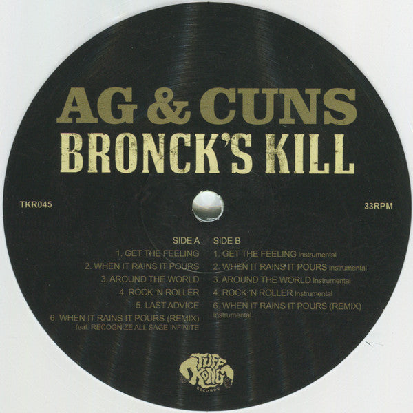 AG & Cuns : Bronck's Kill (12", EP, Ltd, Num, Gre)