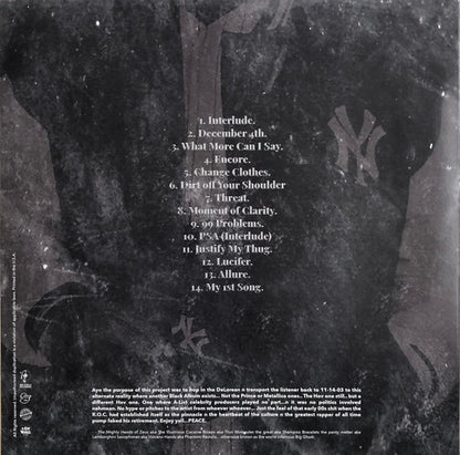Big Ghost LTD X Jay-Z : The Black Album Revisited (LP, Album, Ltd, Num, Sea)