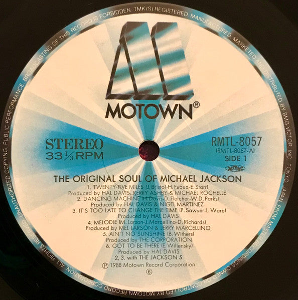 Michael Jackson : The Original Soul Of Michael Jackson (LP, Comp)