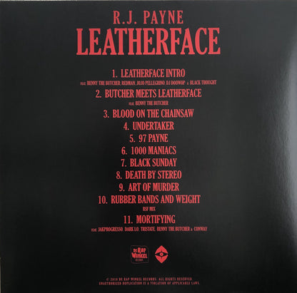 RJ Payne : Leatherface (LP, Album, Ltd, Bro)