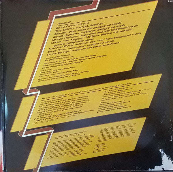 Pleasure (4) : Future Now (LP, Album, Pit)