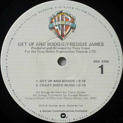 Freddie James : Get Up And Boogie (LP, Album, Jac)