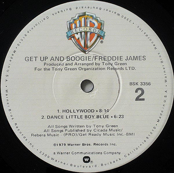 Freddie James : Get Up And Boogie (LP, Album, Jac)