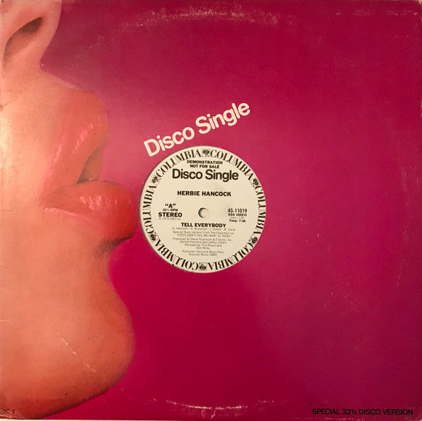 Herbie Hancock : Tell Everybody (12", Promo)