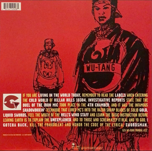 The Genius / GZA : Liquid Swords (2xLP, Album, RE)
