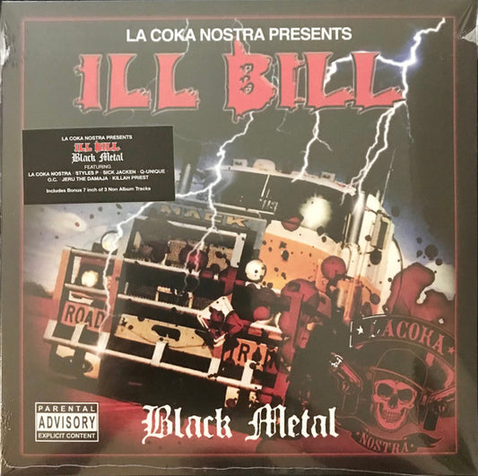 La Coka Nostra Presents Ill Bill : Black Metal (2xLP, Album, Ltd, Smo + 7", Cle)