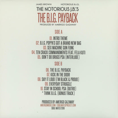 Amerigo Gazaway : The Notorious J.B.'s: The B.I.G. Payback (LP, Album, Unofficial)