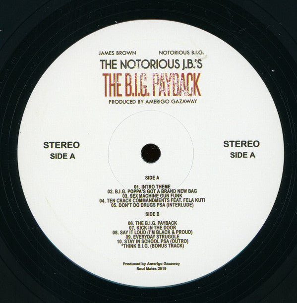 Amerigo Gazaway : The Notorious J.B.'s: The B.I.G. Payback (LP, Album, Unofficial)