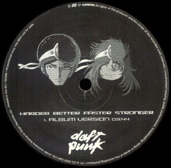 Daft Punk : Harder Better Faster Stronger (12", Promo)