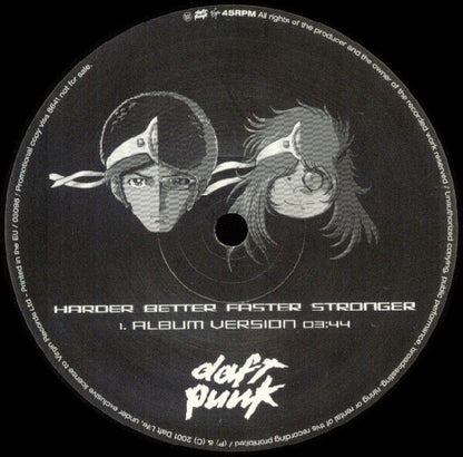 Daft Punk : Harder Better Faster Stronger (12", Promo)