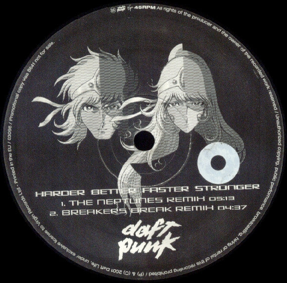 Daft Punk : Harder Better Faster Stronger (12", Promo)