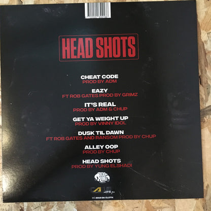 Dark Lo & Rigz (2) : Head Shots (LP, Album, Ltd, Num)