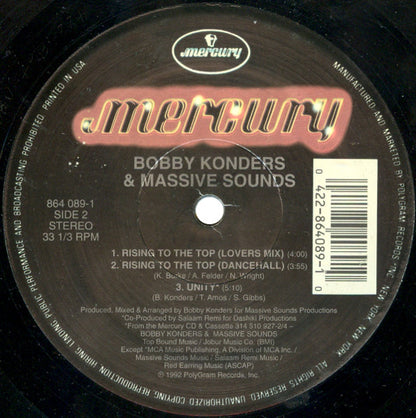 Bobby Konders & Massive Sounds : Rising To The Top (12")