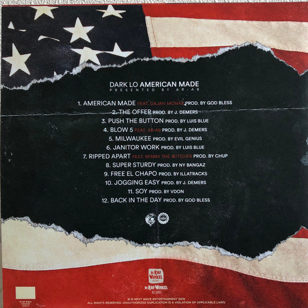 Dark Lo : American Made (LP, Album, Ltd, Num)