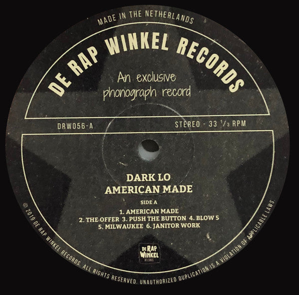 Dark Lo : American Made (LP, Album, Ltd, Num)