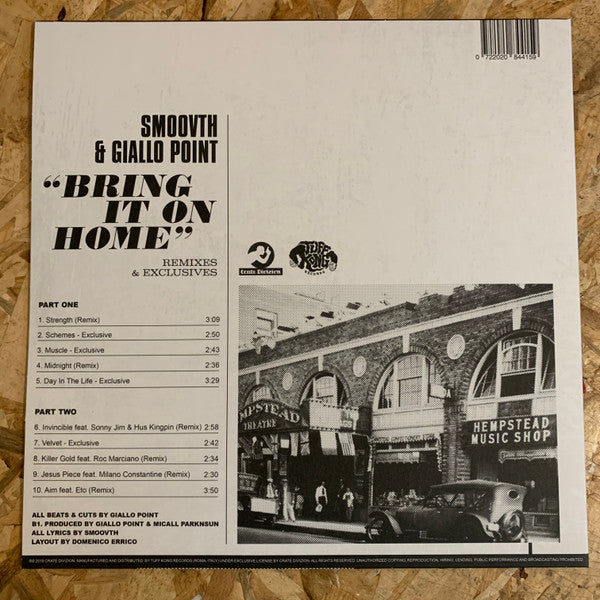 Smoovth & Giallo Point : Bring It On Home - Remixes & Exclusives (LP, Album, Ltd, Num, Whi)