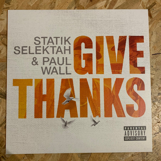 Statik Selektah & Paul Wall : Give Thanks (LP, Album)