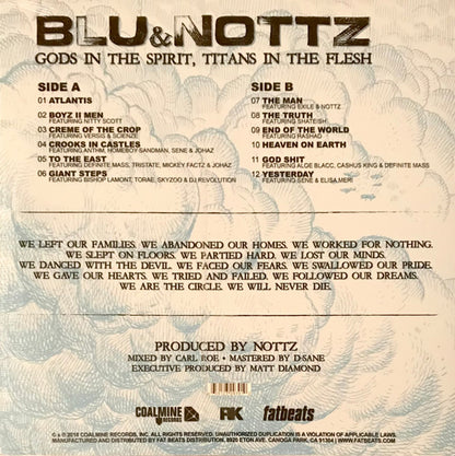 Blu (2) & Nottz : Gods In The Spirit, Titans In The Flesh (LP, Album, RM, Blu)
