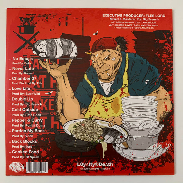 Flee Lord & Grafh : Dirty Restaurant (LP, Album, Ltd, Num, Red)