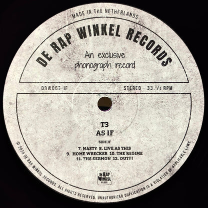 T3 (2) : As If (LP, Album, Ltd, Num)