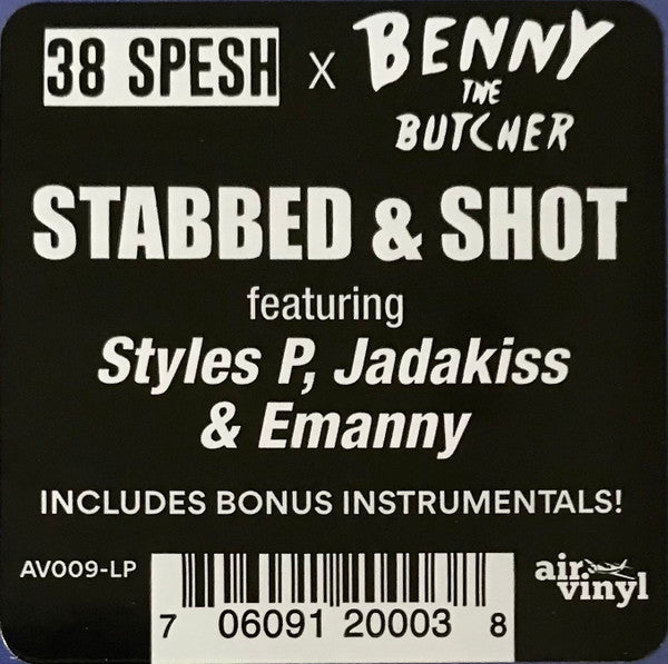38 Spesh & Benny The Butcher : Stabbed & Shot (LP, EP, RE)