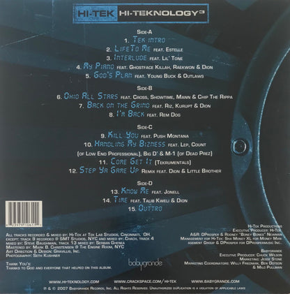 Hi-Tek : Hi-Teknology³: Underground (2xLP, Album)