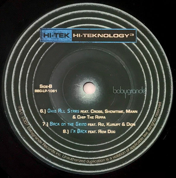 Hi-Tek : Hi-Teknology³: Underground (2xLP, Album)