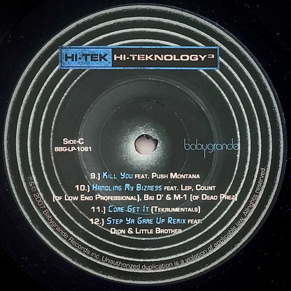 Hi-Tek : Hi-Teknology³: Underground (2xLP, Album)