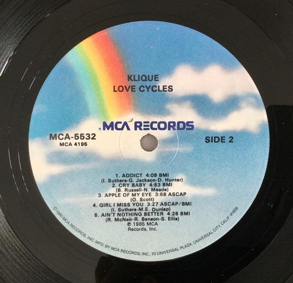 Klique : Love Cycles (LP, Album, Glo)