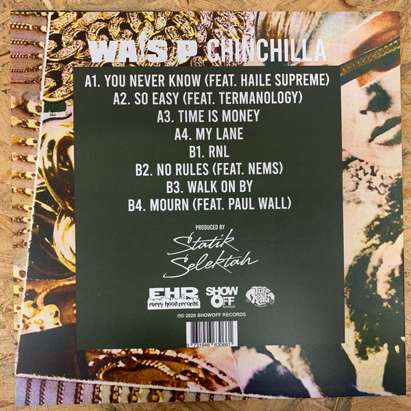 Wais & Statik Selektah : Chinchilla (LP, Album, Ltd, Num, Pur)
